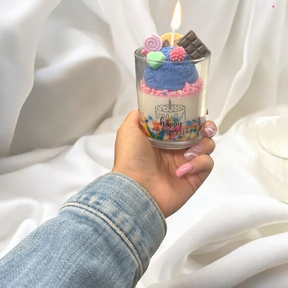 Handmade Happy Birthday Candle - Picture 3 of 3